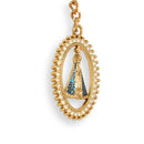 Chaveiro Oval Strass Nossa Senhora Aparecida