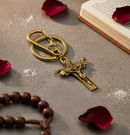 Chaveiro Mosquetão Crucifixo Carmelitas