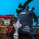 Terço São Carlo Acutis Vermelho com Mochila