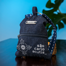 Terço São Carlo Acutis Azul C/Mochila